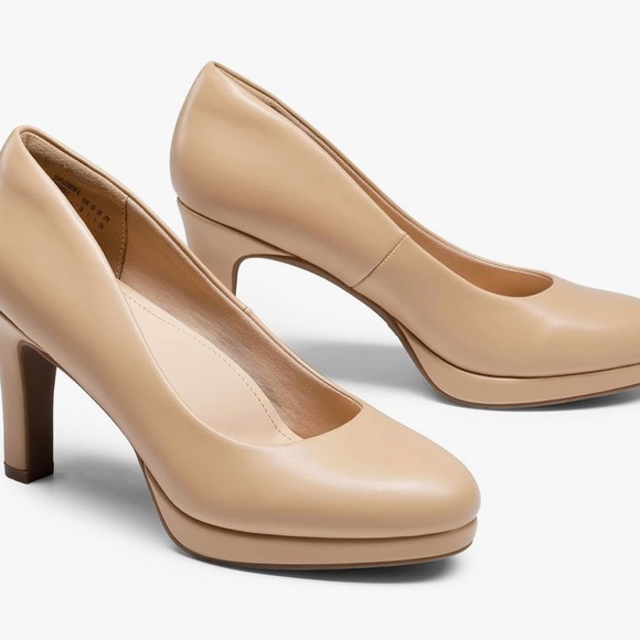 Dream Pairs size 7.5 round toe heel in nude. Brand new in box. - Picture 2 of 3